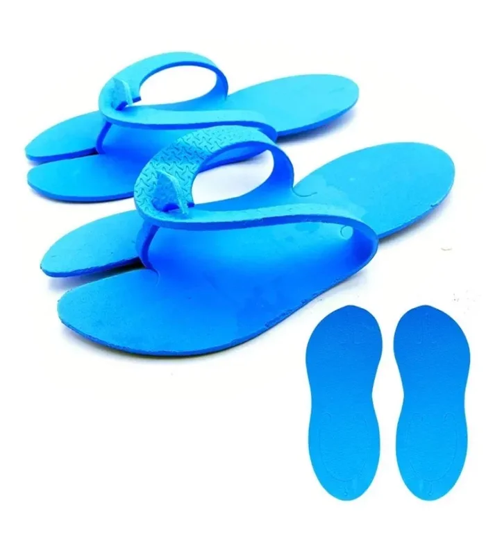دمپایی پدیکور لا انگشتی آبی - یک جفت