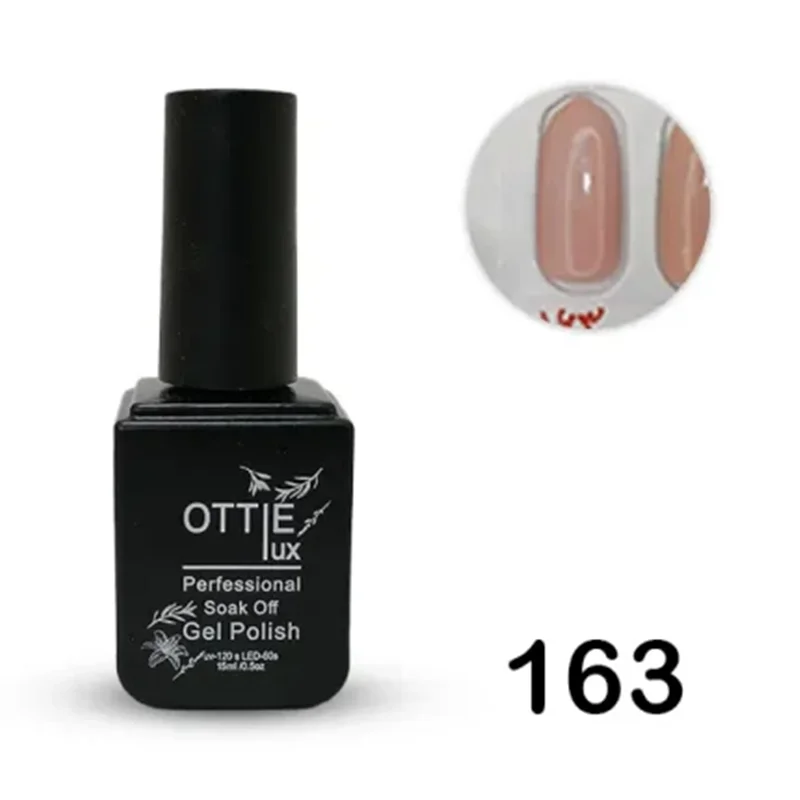 لاک ژل 15 میل اوتی لوکس OTTIE lux کد 163