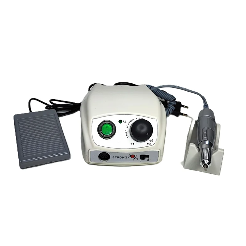 سوهان برقی ناخن استرانگ 207 دسته سبک 35/000دور با پدال و کیف با گارانتی (بالاترین کیفیت) HI TEC