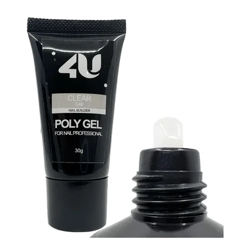 پلی ژل کاشت ناخن کلیر فوریو(30 گرم) 4U CLEAR 04