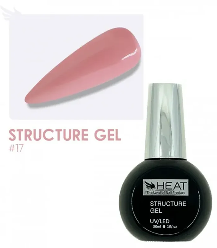 رابر بیس صورتی 30 میل هیت HEAT STRUCTURE GEL 09
