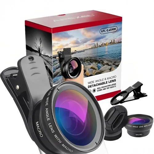 لنز ماکرو و واید کلیپسی اپکسل APEXEL APL-0.45WM - اورجینال