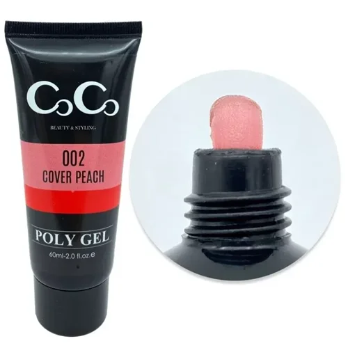 پلی ژل کاشت ناخن کوکو COCO 60ml هلویی - کد 002